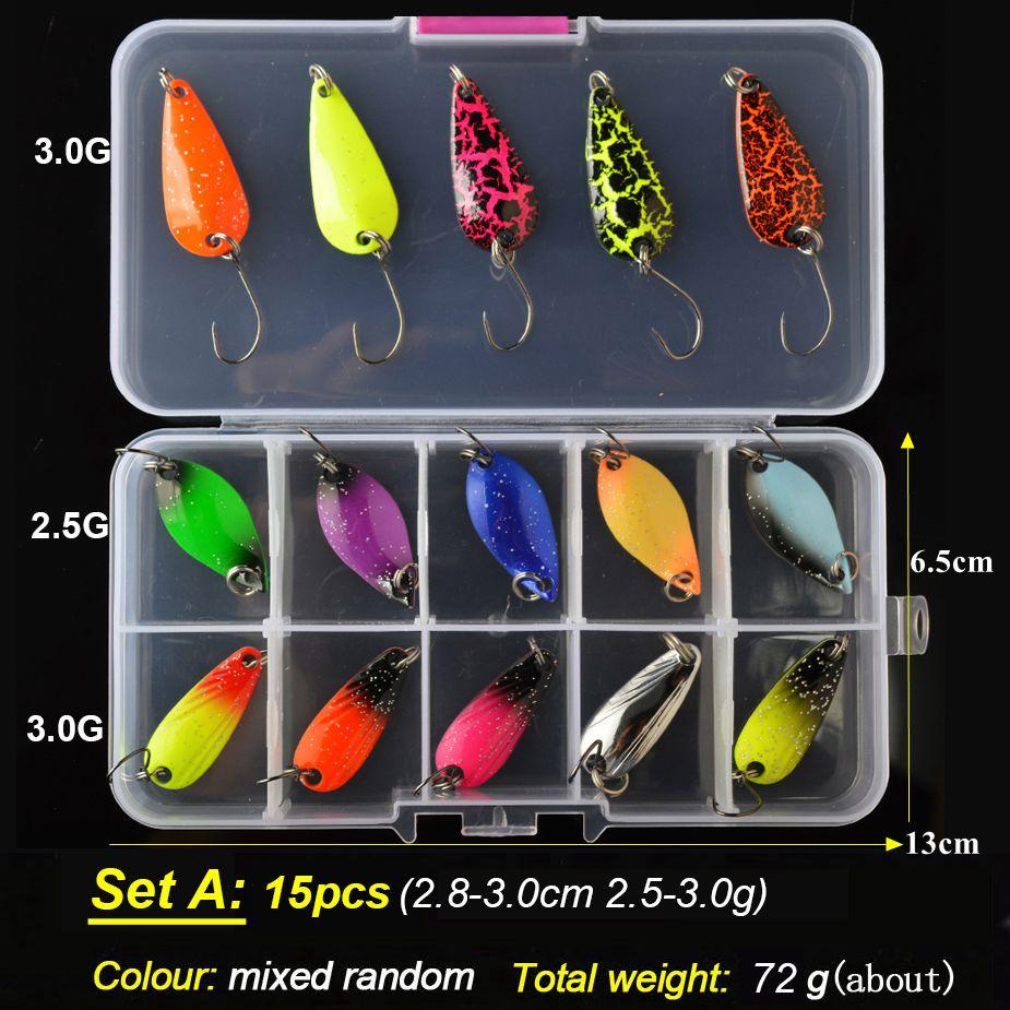 TOMA Trout Spoon Lure Set Metal Bait 2.5g 3g 4.5g 5g mixed Colors Pesca Freshwater Fishing Tackle Isca Artificial Lake Fishing