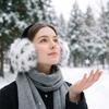 Leopard Imitation Fur Plush Earmuffs Y2k Ear Muffs Soft Ear Mask  Winter