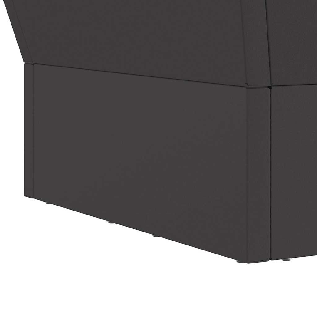 Fire Pit Black 40 X 40 X 35 Cm Steel