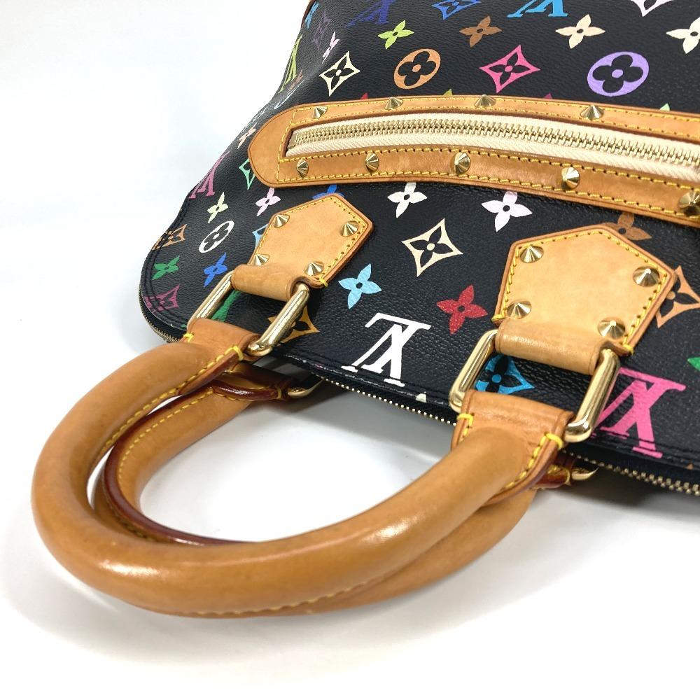 Louis Vuitton M40444 MonogramMulticolore Alma PM Tote Bag Hand Bag Noir Black