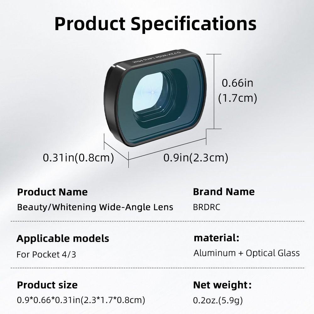 HD Optisches Glas Schönheitsfilter für DJI Osmo Pocket 4 3 Gimbal Kamera Zubehör