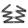 12 Fold Aluminium Alloy Ruler Multi Angle Measuring Rulers Ceramic Tile Opening Positioning
