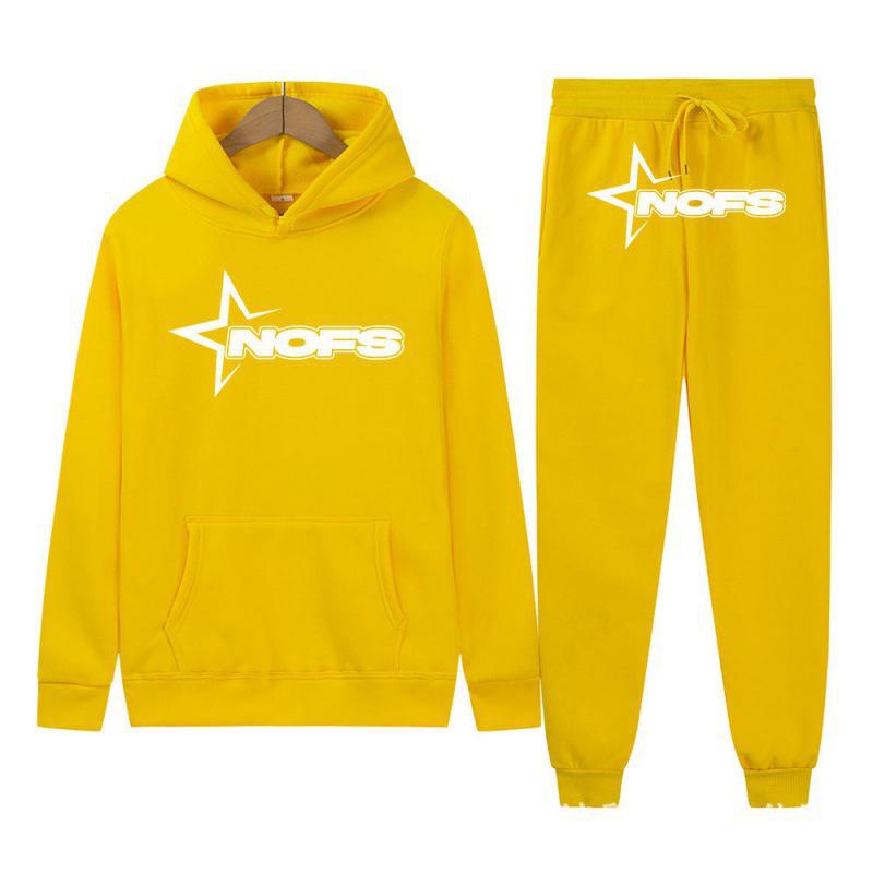 Gothic Punk Rock Letter Hoodie & Sweatshirt Set - Trendy Streetwear