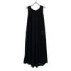 Deuxieme Classe 25-040-500-4010 25-year-old black triacetate chiffon V-neck dress dress F blackUsed