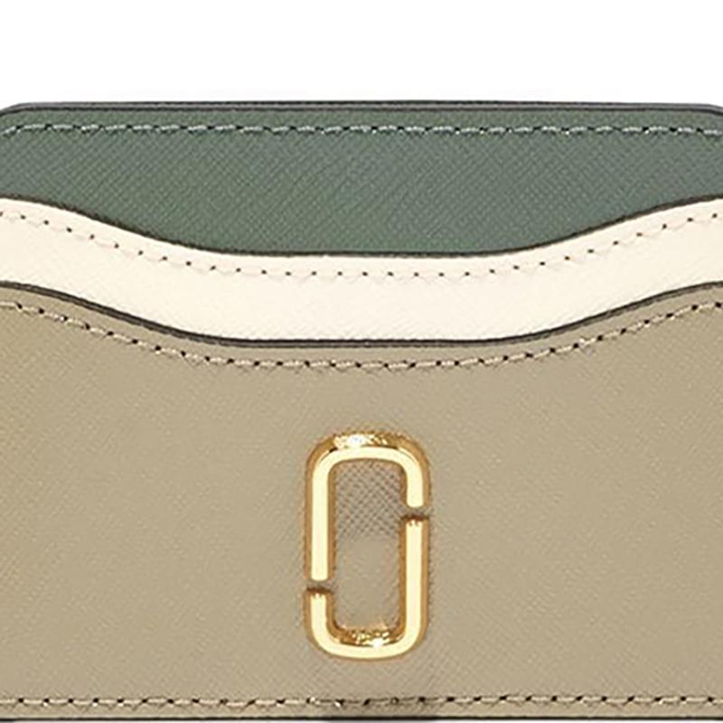 Marc Jacobs Color Block Design Metal Logo Leather Wallet Women wallet Multicolor S144L01FA21-041