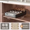 Adjustable Pull-Out Kitchen Organizer Drawer Rack Cabinet Storage Carbon Steel Slide-Out Shelf