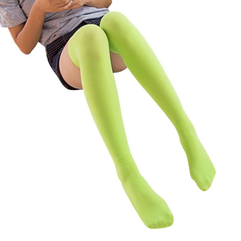 Сексуальные однотонные длинные носки женские выше колена, чулки выше колена, чулки выше колена, Лолита, женские, для девушек, теплые носки до колена 50cm зелёный