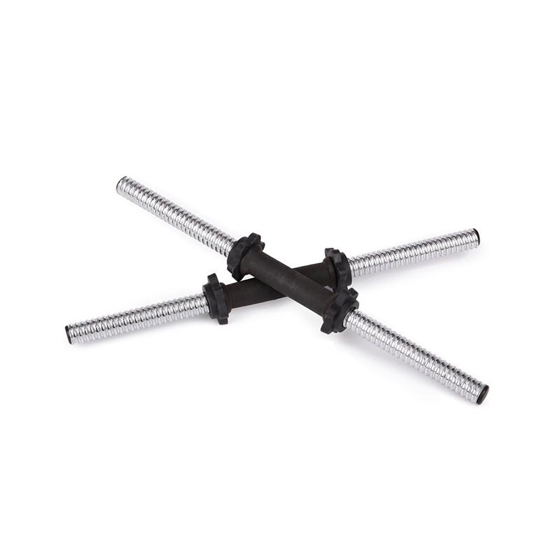 Details about / Powerful Dumbbell Bar Chrome Dumbbell Handle Weightlifting Spin Lock Ring Set