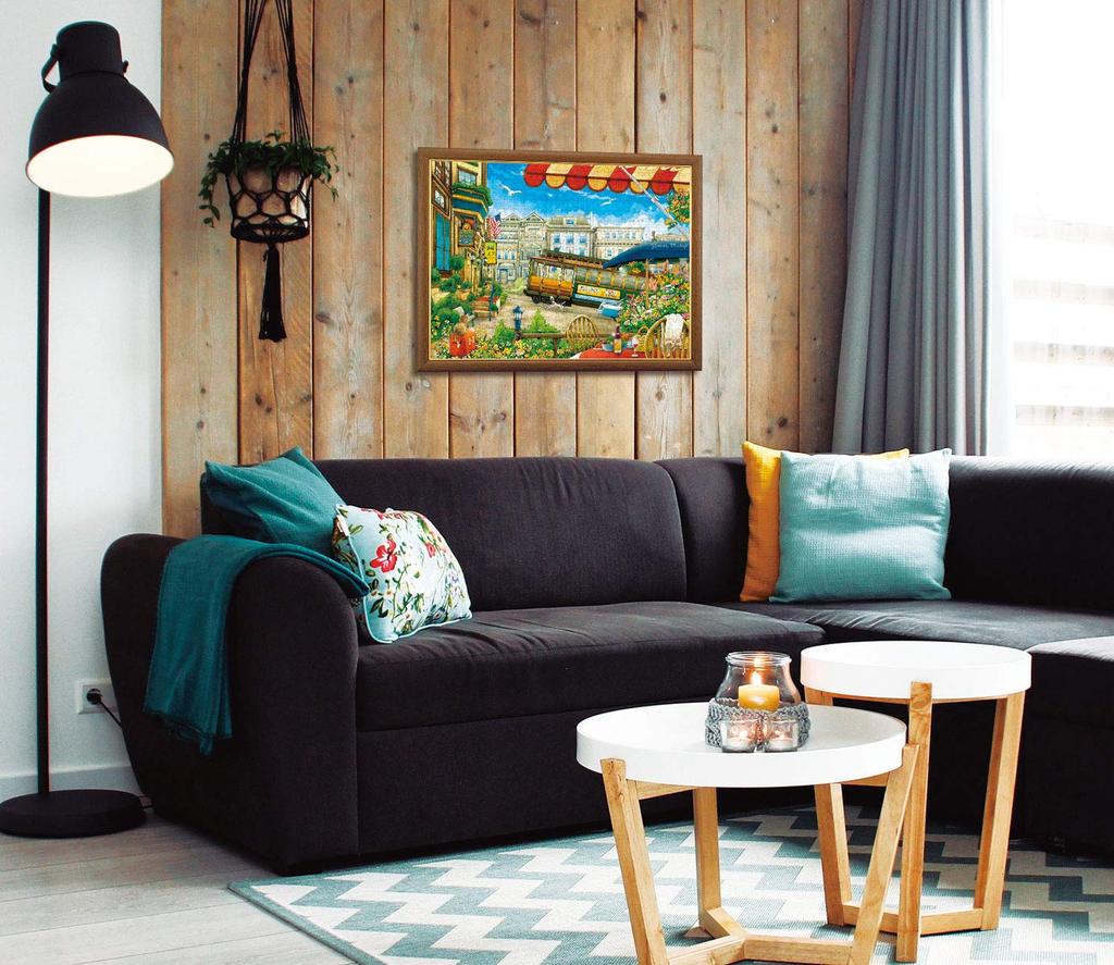 APPLEONE 500-273 San Francisco Holiday by Hiroyuki Tanikawa, 500-piece (53 x 38 cm) Jigsaw Puzzle, Made in Japan