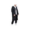 Li Ning Long Hooded Windproof Warm Down Jacket Men Outerwear Standard-Black AYMN133-1