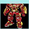 Ocelový Mech Hulk Sestavitelný Stavebnicový Model Ozdoba S Kloubem Otočný Pro Kreativní Děti