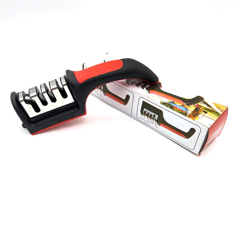Multi-Function Kitchen Knife Sharpener: Three-Stage Handheld Whetstone