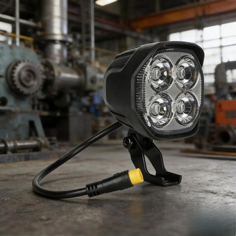 Universal LED Headlight Replacements For Electric Scooters High Brightness Output With Loud Horn Function
