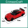 Modellauto aus Aluminiumlegierung, GTR R35 Nismo mit Sound und Lichteffekten, ideales Geschenk für Kinder
