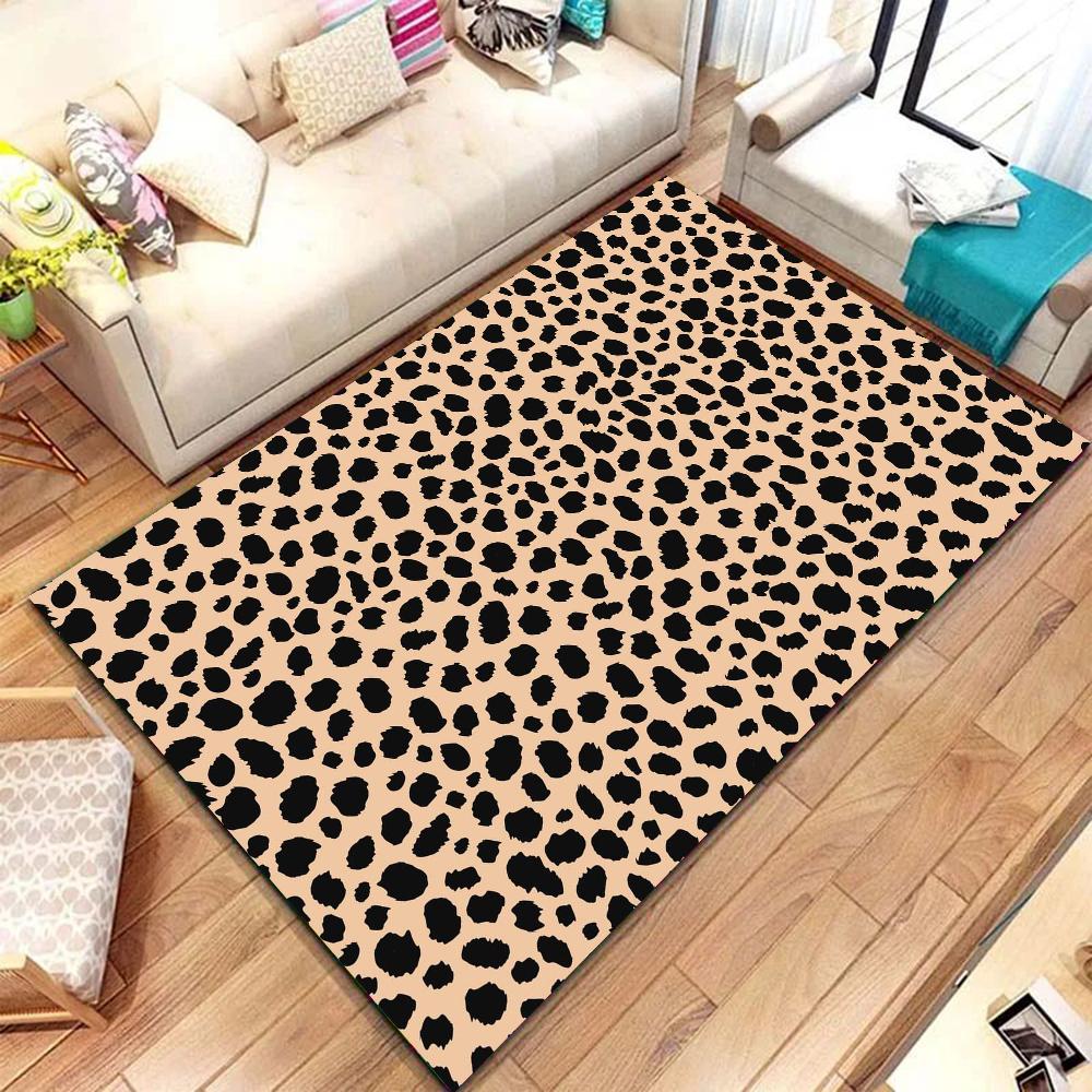 1pc Cow Animal Print Bathroom Absorbent Mats Anti-Slip Mats Home Decor Supplies Carpets Home Kitchen Floor Mats