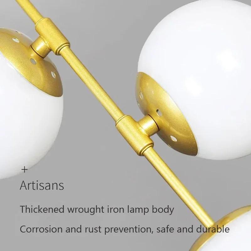 Nordic LED Glass Ceiling Light Multi Head Light For Cloakroom Balcony Halllway Entryway Living Room Home Decor Illumination
