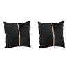 2pcs Polyester Sofa Home Decor Velvet Cushion Cover With Symmetrical Gold Thread Pillow Case