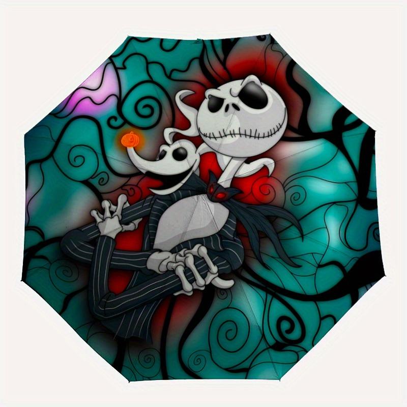 

1pc Jack Skellington Automatic Open/close, All-Season Portable Folding Umbrella, Perfect Gift for Friends , Sturdy Ribs y250808026