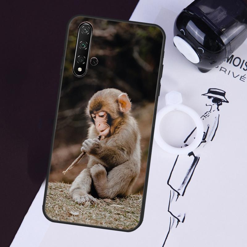 Cute Baby Monkey Animal Case For Huawei Nova 3i 7i 11i 11 Pro 10 9 SE 5T Y60 Y61 Y70 Y90 Y91 P20 P30 P40 Lite Cover