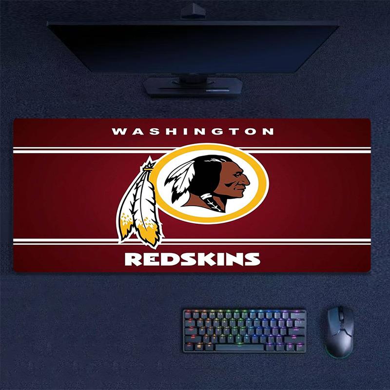 Washington Redskins Color Mouse Pad Large Gaming Table Cushion Non-slip Laptop Tablet Big Mousepad XXL Mat Mini PC Playmat With Lock edge