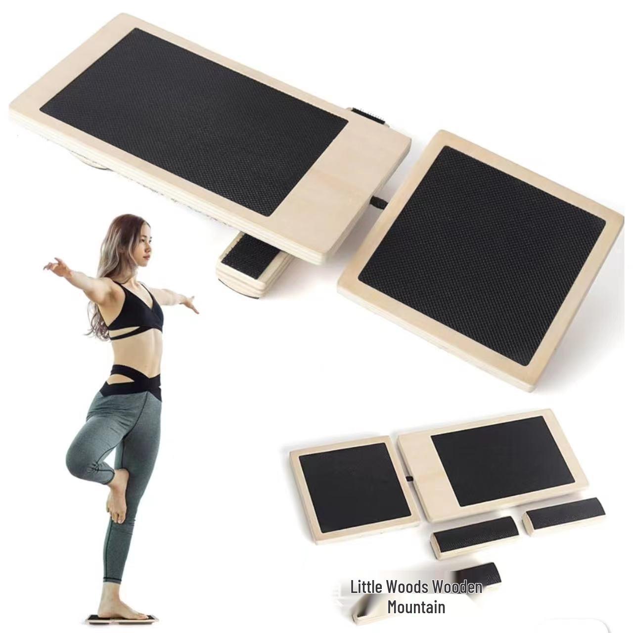 In-Stock Wooden Yoga Foot & Calf Stretch Board - Ballet Leg Exerciser Poplar Stretching Board