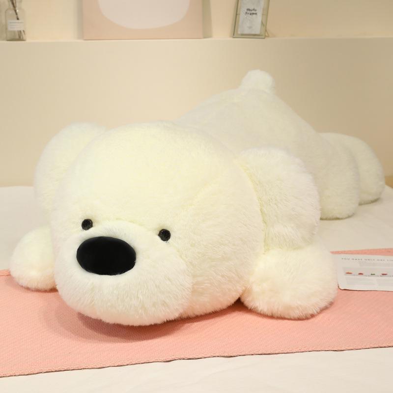 Extra Large Long-Haired Dog Plush Pillow – Bear Hug Sleeping Pillow Gift for Girls