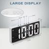 Minimalist Dual-Use LED Alarm Clock with Voice Control and Temperature Display