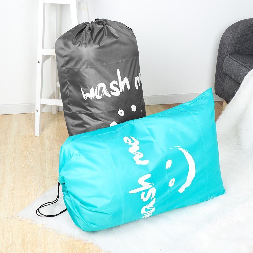 Nylon Wäschebeutel Wash Me Reise-Aufbewahrungstasche Maschinenwaschbar Schmutzwäsche-Organizer Zugbandbeutel zum Waschen