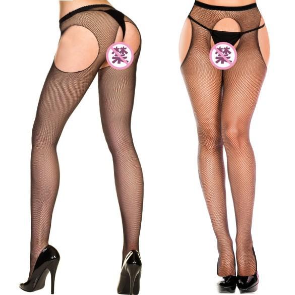 Open Net Socks Fishing Net Fattening Plus Size One-Piece Hollow Small And Medium Grid Thin Sexy Drag Stockings Hollow On All Sides