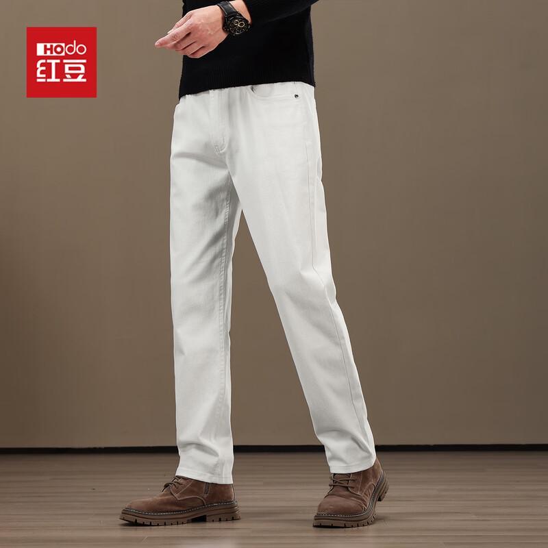 Hodo Heren High-Rise Straight Leg Katoenmix Casual Jeans