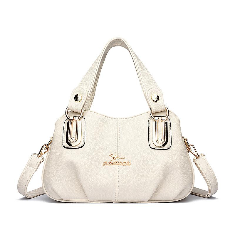 Textured Portable Messenger Small Bag for Women 2025 New Fashionable and Versatile Work Commuting Small Square Bag Multi-layer Large Capacity