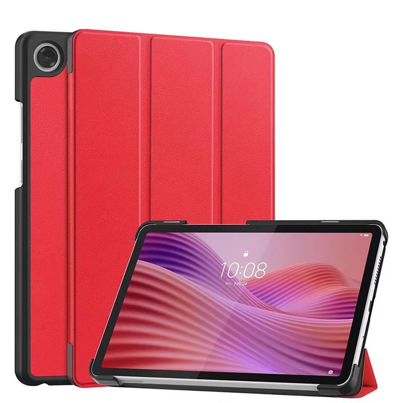 Pour Tab One 8,7 pouces Étui intelligent Tab K9 Support à rabat pliable Avec veille automatique Funda TB305XU/TB305FU Housse de tablette 8,7 pouces Tab One8.7in(Tab K9) rouge
