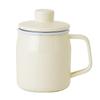 Fuji Enamel Filt Oil Pot, Vanilla, 0.35L, Small Enamel Oil Pot