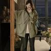 Fashionable Winter Jacket for Women Loose Baseball Style Work Jacket with Cotton Padding