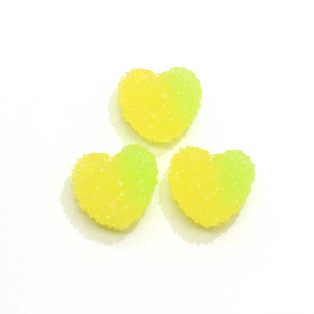 Flat Back Gummy Candy Resin Cabochon Star Shape Heart Shape for DIY Embellishments Scrapbooking