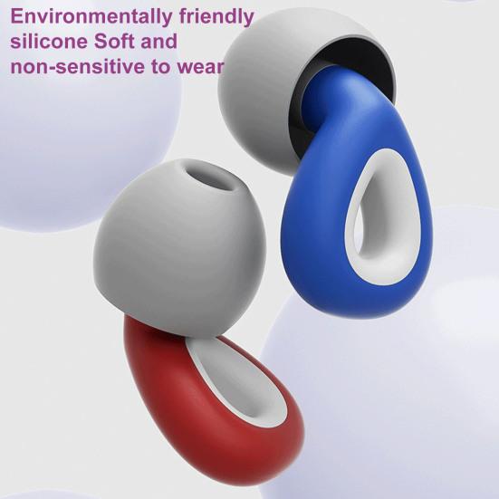 1 Set Swimming Ear Plugs Noise Reduction Waterproof High Elasticity Hearing Protection Ergonomic Fit Noise-Cancelling Earplugs Water Sports