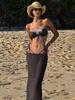 2026 European & American Three-Piece Polka Dot Lace-up Bikini Set for Beach & Vacation.