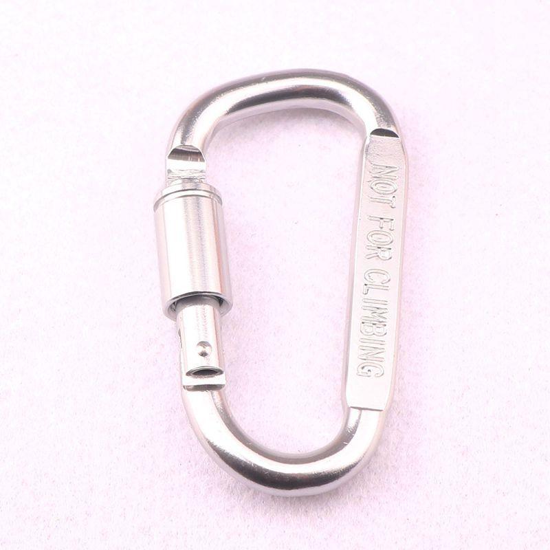2pcs/ 4pcs D-type Carabiner, Durable Locking Clip, Heavy Metal Buckle for Outdoor Camping, Hiking