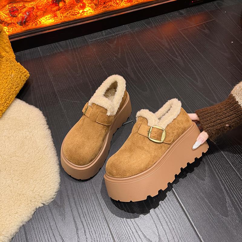 

Женские зимние легкие теплые дутые сноубутсы на толстой подошве, нескользящие износостойкие повседневные кроссовки, хлопковые ботинки, обувь Ле Фу 40 верблюд