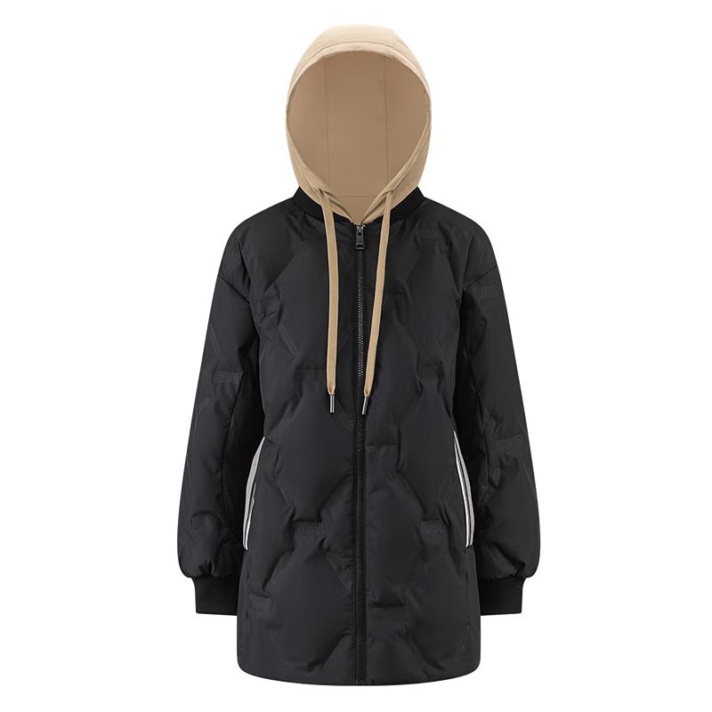 

Женский пуховик Ailaiyi с капюшоном, имитирующий двойку M