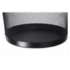 Metal Mesh Trash Can Round Open Waste Basket Garbage Container Bin for Home Kitchen Bathroom Office Room Black