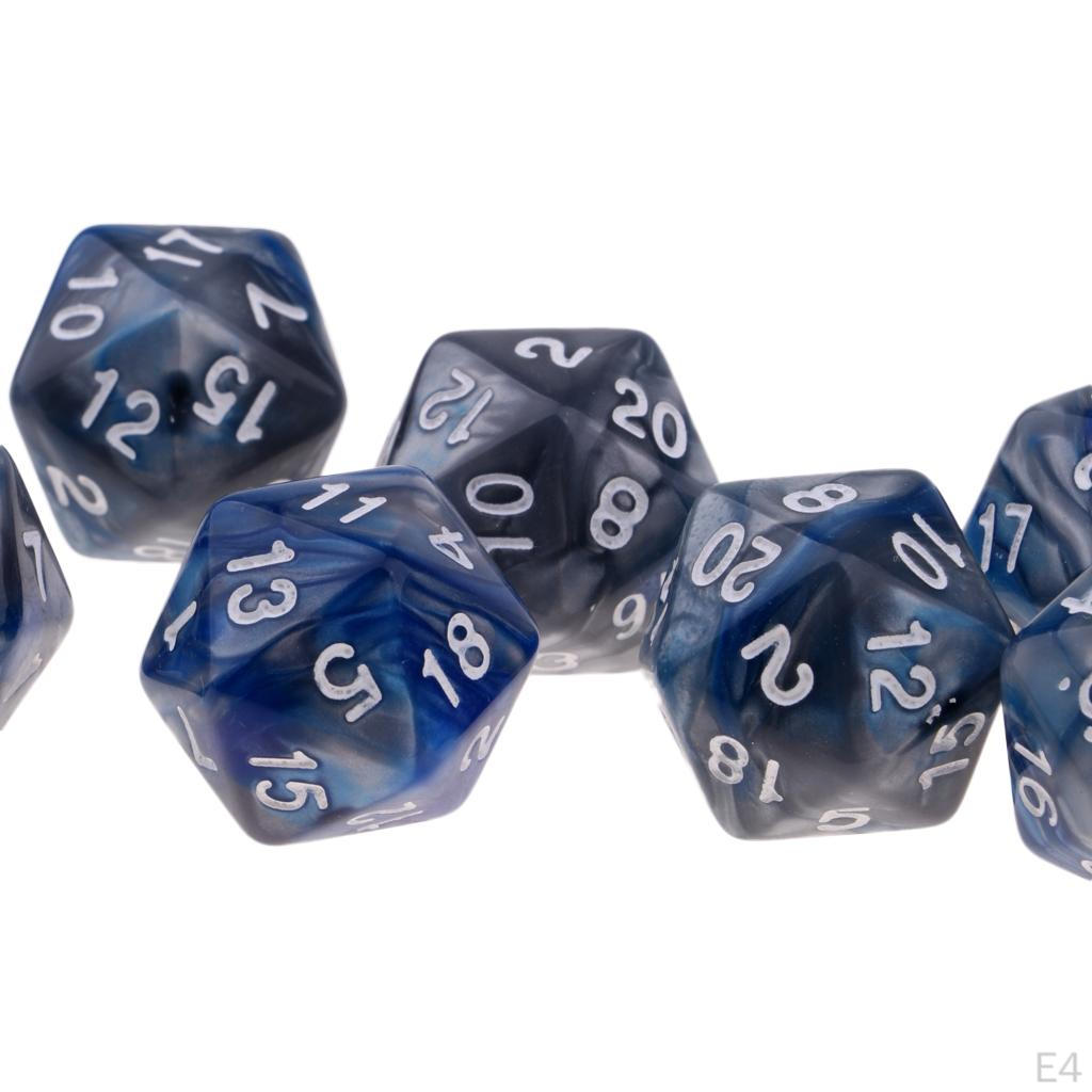 Set Poliedrico da 10 Pezzi Serie 20 Dadi