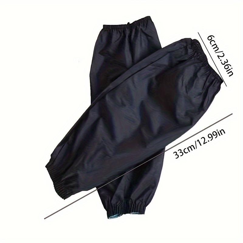 1 Pair of Extended Waterproof Sleeves, Oil-Resistant Black Arm Covers for Work & Life, Stain-Proof Protection