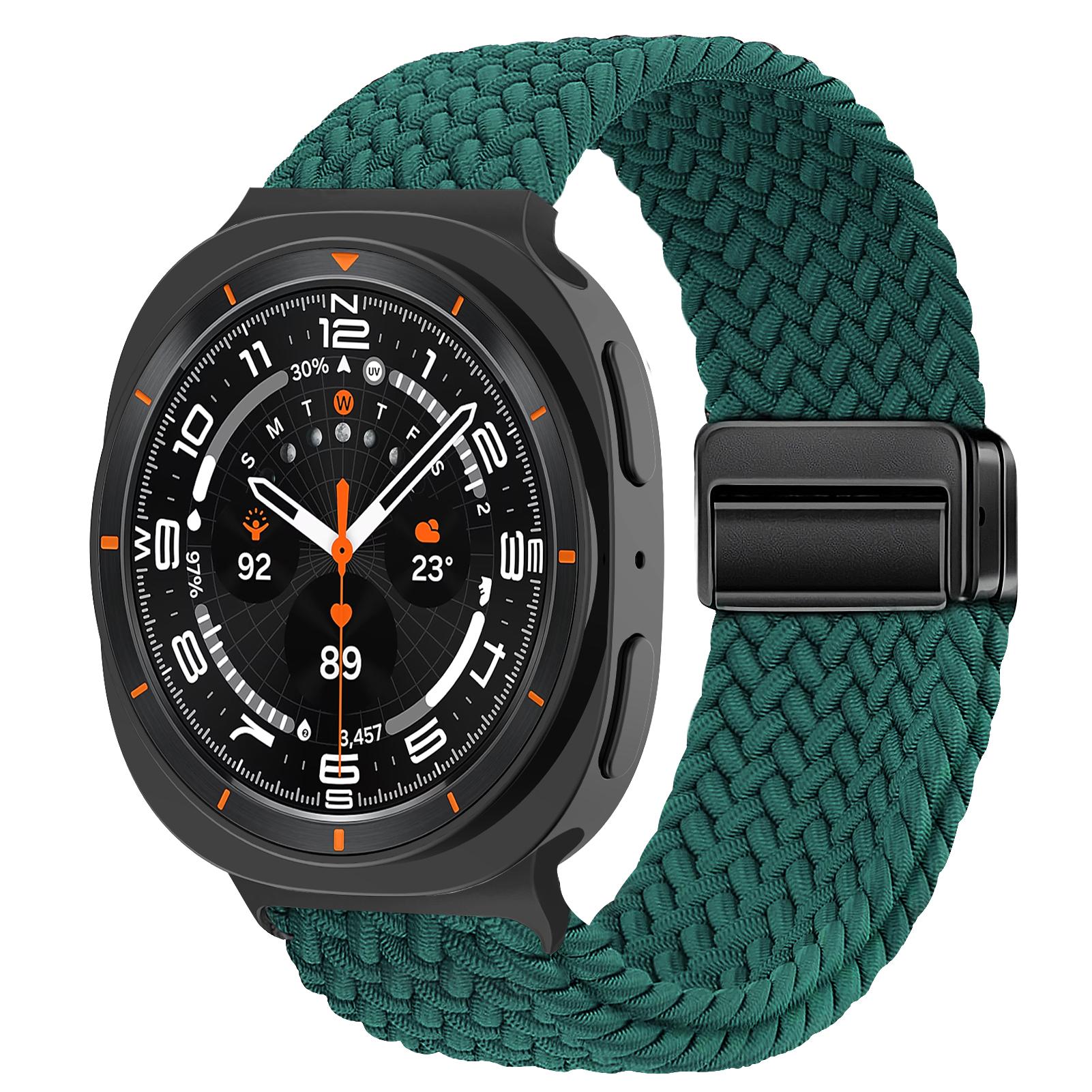 

Магнитный плетеный ремешок для Samsung Galaxy Watch 8 Ремешок 44 мм 40 мм Нейлоновый браслет correa pulseira ремень Galaxy Watch 8 classic 46 мм galaxy watch 8 40mm