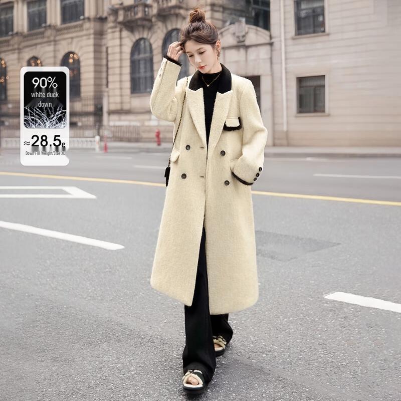 

Женское длинное пальто Sibaisha с наполнителем из 90% пуха XL