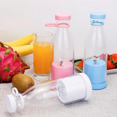 Elektrický odšťavňovač 380ml dobíjecí smoothie výrobník se 6 čepelemi Cestovní láhev bez BPA pro přenosný mixér na ledové ovoce a zeleninu domácí/venkovní použití