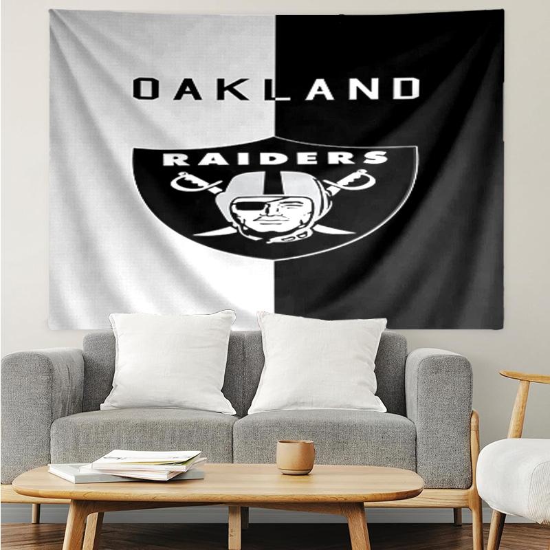 Las Vegas Raiders Wandteppich Zubehör Spielzimmer Wandteppich, für Schlafzimmer, Wohnzimmer, Schlafsaal Wanddekoration Fan Geburtstagsgeschenke