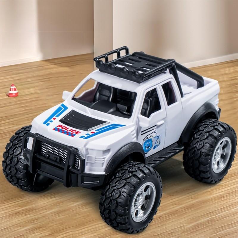 

Offroad Police Car Model With Inertia Drive For Kids Boys Gift Play