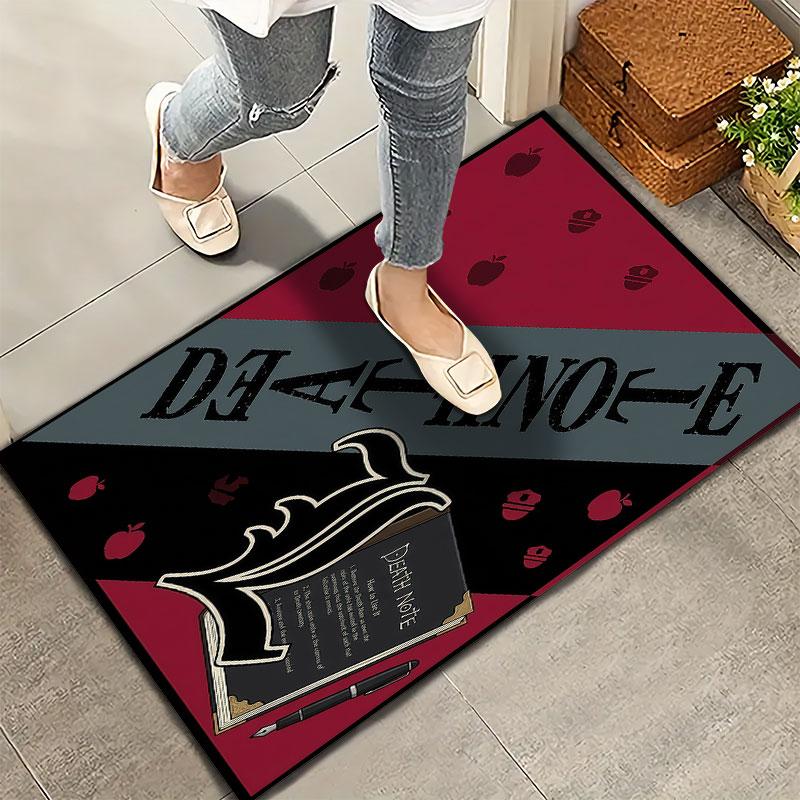 Tappeto Tappeto Death Note Per Soggiorno Camera Da Letto Casa Divano Decorazione Bambini Gioco Tappetino Antiscivolo