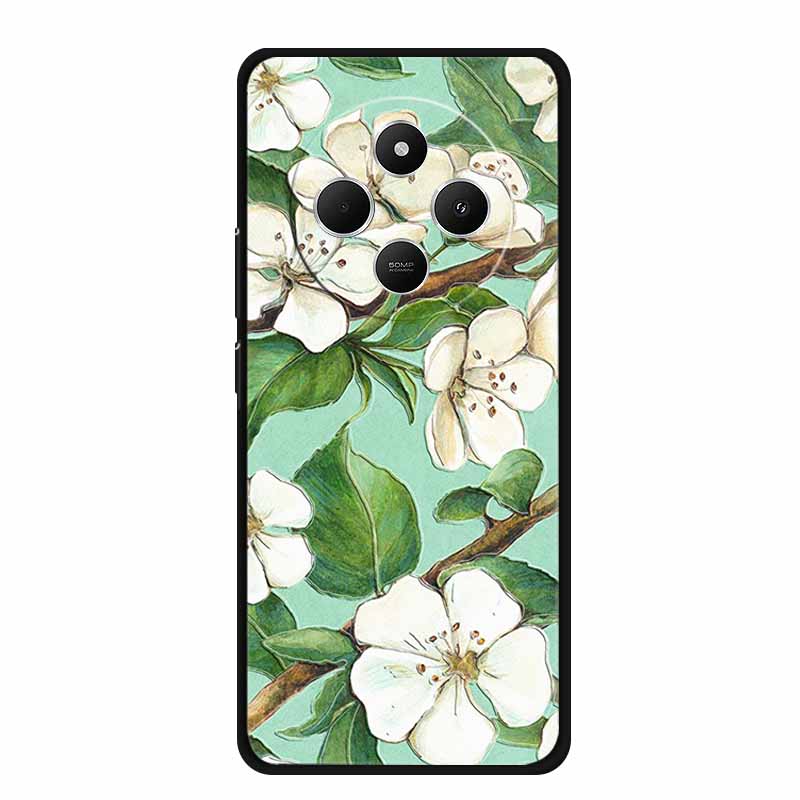 3D Emboss Case For Vivo Y300 Pro 5G Phone Case Relief Flowers Soft Silicone Coque For Vivo Y300 Pro Back Cover Case Funda Shell